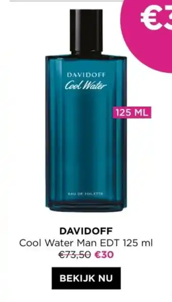 ICI PARIS XL DAVIDOFF Cool Water Man EDT 125 ml aanbieding