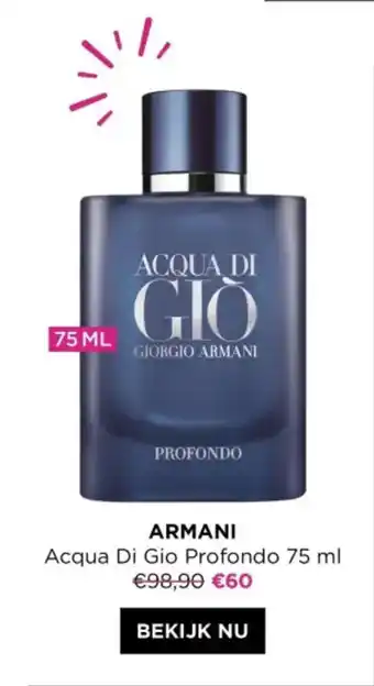 ICI PARIS XL ARMANI Acqua Di Gio Profondo 75 ml aanbieding