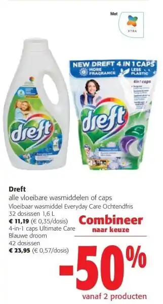 Colruyt Dreft alle vloeibare wasmiddelen aanbieding