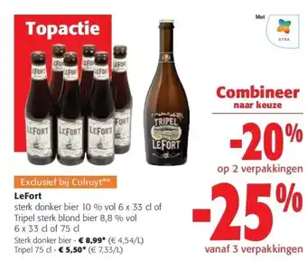 Colruyt Lefort sterk donker bier aanbieding