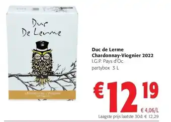 Colruyt Duc de lerme chardonnay-viognier 2022 aanbieding
