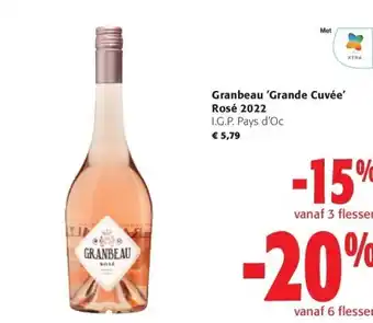 Colruyt Granbeau 'grande cuvée' rosé 2022 aanbieding