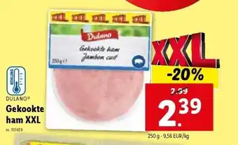 Lidl Gekookte ham xxl aanbieding
