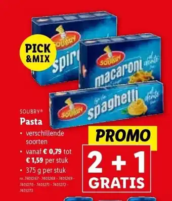 Lidl Pasta aanbieding