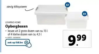 Lidl Opbergboxen aanbieding