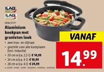 Aluminium kookpan met granieten look