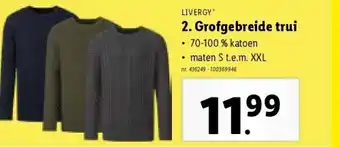 Lidl Grofgebreide trui aanbieding