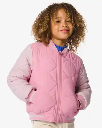 HEMA Hema kinder bomberjack oudroze (oudroze) aanbieding