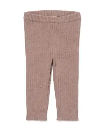HEMA Hema newborn rib legging bruin (bruin) aanbieding