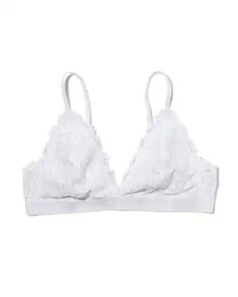 HEMA Hema bralette met kant wit (wit) aanbieding