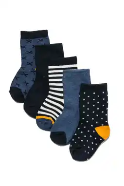 HEMA Hema 5-pak kindersokken blauw (blauw) aanbieding