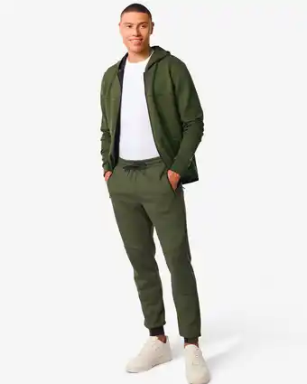 HEMA Hema heren sweatbroek groen (groen) aanbieding