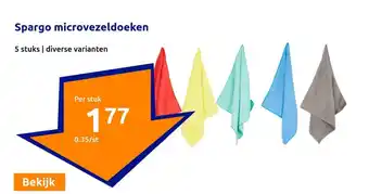 Action Spargo microvezeldoeken 5 stuks aanbieding