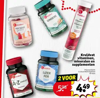 Kruidvat Kruidvat vitaminen, mineralen en supplementen aanbieding