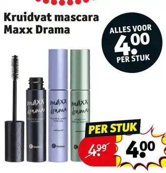 Kruidvat Kruidvat mascara Maxx Drama aanbieding