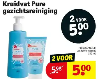 Kruidvat Kruidvat Pure gezichtsreiniging aanbieding