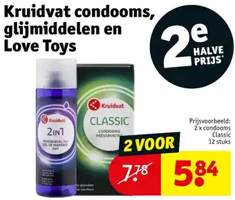 Kruidvat condooms, glijmiddelen en Love Toys