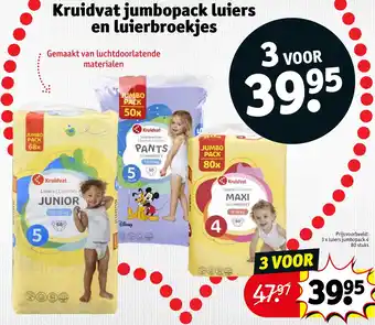 Kruidvat Kruidvat jumbopack luiers en luierbroekjes aanbieding