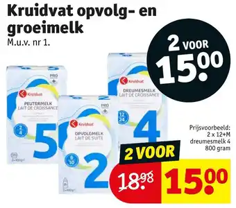 Kruidvat Kruidvat opvolg- en groeimelk aanbieding