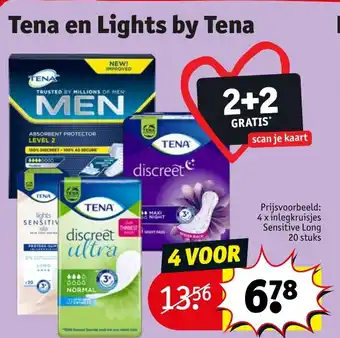 Kruidvat Tena en Lights by Tena aanbieding