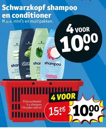 Kruidvat Schwarzkopf shampoo en conditioner aanbieding