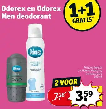 Kruidvat Odorex en Odorex Men deodorant aanbieding