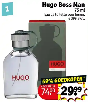 Kruidvat Hugo Boss Man 75ml aanbieding