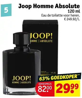 Kruidvat Joop Homme Absolute 120ml aanbieding