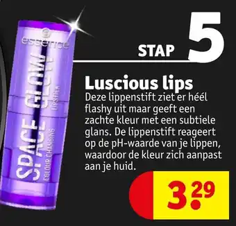 Kruidvat essence Space Glow Lipstick aanbieding