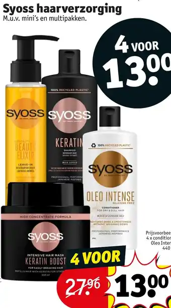 Kruidvat Syoss haarverzorging aanbieding