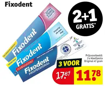 Kruidvat Fixodent aanbieding