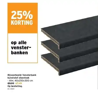 GAMMA Vensterbank kunststof steenlook aanbieding