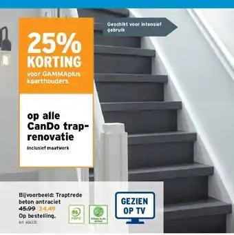 GAMMA Traptrede beton antraciet aanbieding