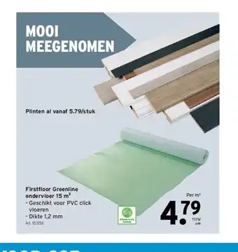 GAMMA Firstfl oor greenline ondervloer 15 m² aanbieding
