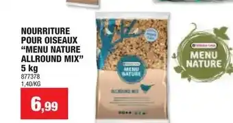 Nourriture pour oiseaux “menu nature allround mix” 5 kg