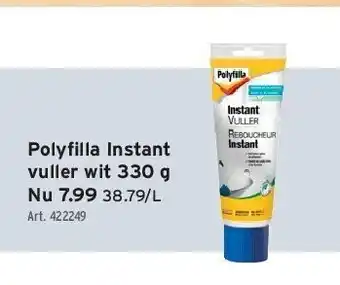 GAMMA Polyfi lla instant vuller wit 330 g aanbieding