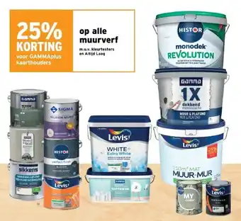 GAMMA Op alle muurverf aanbieding