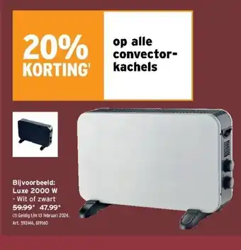 GAMMA Luxe 2000 w aanbieding