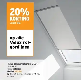 GAMMA Op alle velux rolgordijnen aanbieding