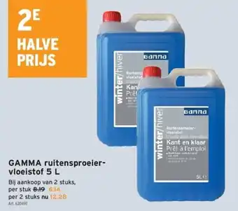 GAMMA Gamma ruitensproeiervloeistof 5 l aanbieding