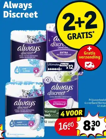Kruidvat Always Discreet aanbieding