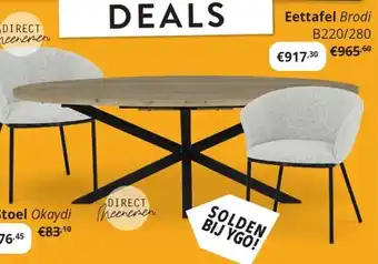 YGO Eettafel aanbieding