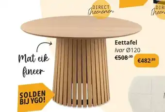 YGO Eettafel aanbieding