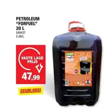 Hubo Petroleum “forfuel” 20 l aanbieding