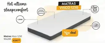 YGO Matras visco 1250 aanbieding
