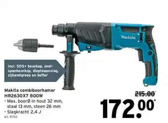 GAMMA Makita combiboorhamer hr2630x7 800w aanbieding