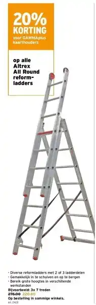 GAMMA Op alle altrex all round reformladders aanbieding
