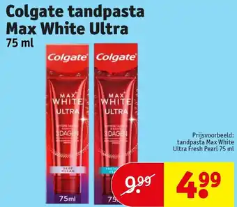 Kruidvat Colgate tandpasta Max White Ultra 75 ml aanbieding