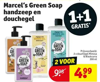 Kruidvat Marcel's Green Soap handzeep en douchegel aanbieding