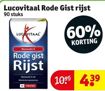 Kruidvat Lucovitaal Rode Gist rijst 90 stuks aanbieding